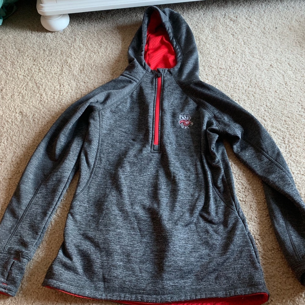 badgers quarter zip
